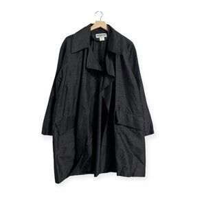 Vintage Lili Crepon Silk Shantung Opera Coat France 1980s Henri Bendel